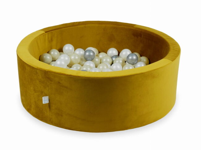 Velvet Gold spalvos kamuoliukų baseinas 90x30cm
