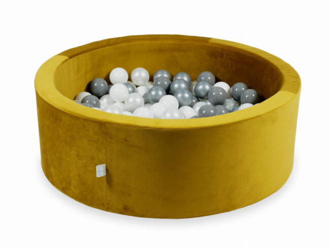 Velvet Gold spalvos kamuoliukų baseinas 90x30cm