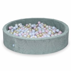 Velvet Šviesiai Mėtinis Kamuoliukų Baseinas 130x30-40