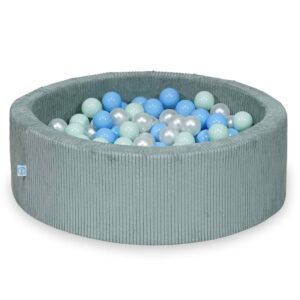 Velvet Šviesiai Mėtinis Kamuoliukų Baseinas 90x30-40