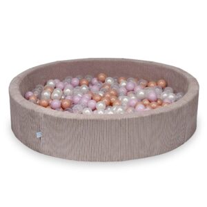 Velvet Šviesiai Rožinis Kamuoliukų Baseinas 130x30-40cm